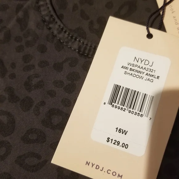 🌼🌼🌼NYDJ Ami Ankle Super Skinny Plus Size 14w Jeans NWT🌼🌼🌼🌼🌼 I kept - Picture 3 of 8